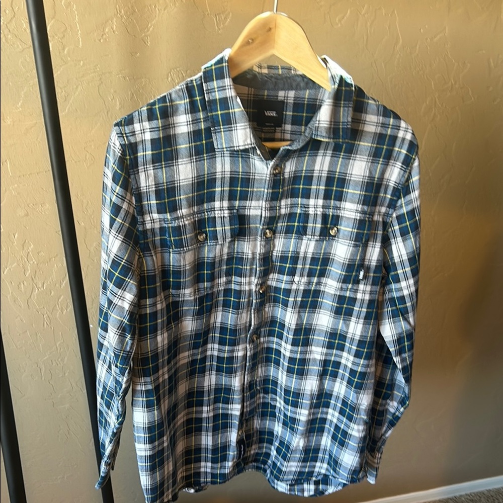 Vans Blue Plaid Shirt Jacket